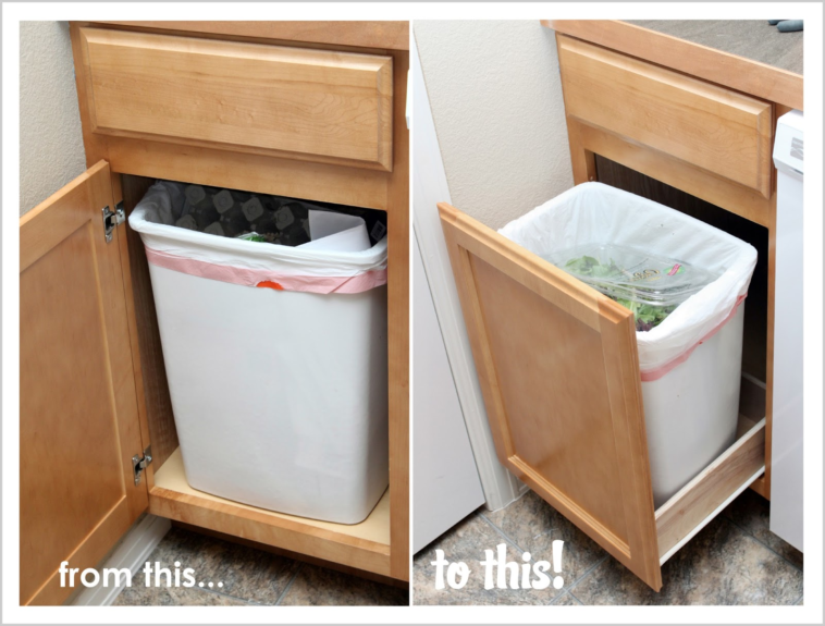 Where should kitchen trash be pulled out?