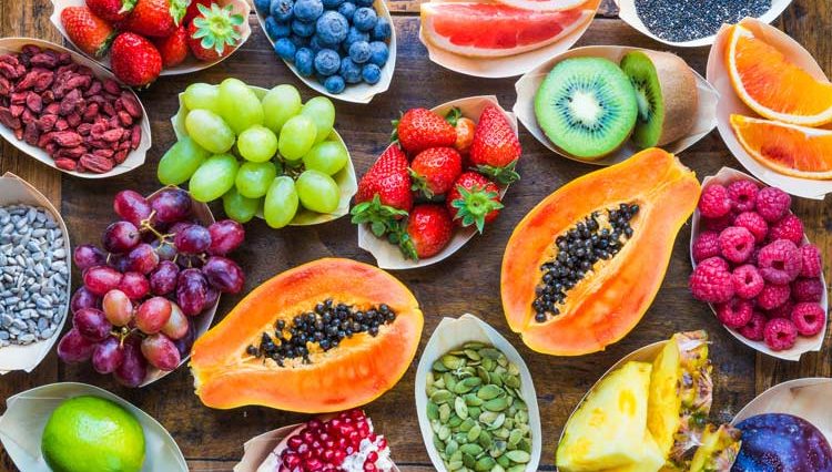 Which fruit has most protein?