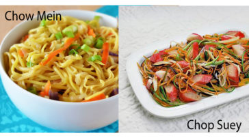Which is healthier chop suey or chow mein?
