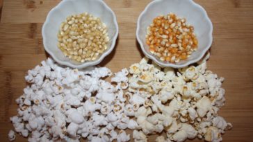 Which popcorn is healthiest white or yellow?