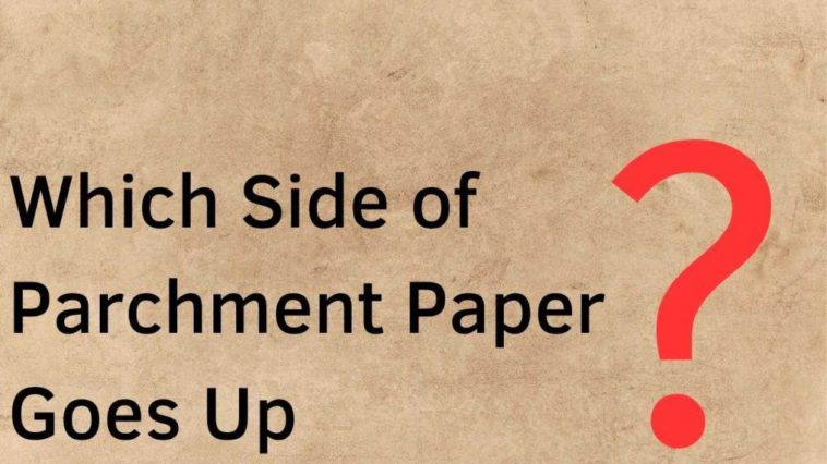 Which side of parchment paper goes up?