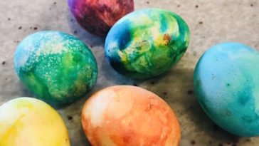 Who invented dying Easter eggs?