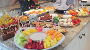 Who pays for the food at a bridal shower?