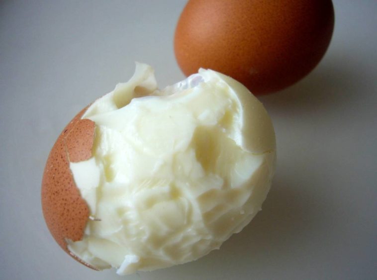 Why are my hard boiled eggs so hard to peel?