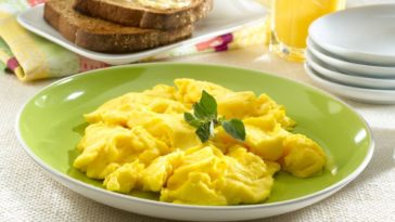 Why are scrambled eggs higher in calories?