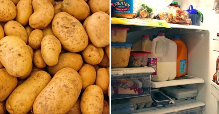 Why can't you store potatoes in the fridge?