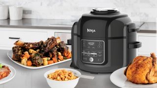 Why does my Ninja Foodi pressure cooker say water?