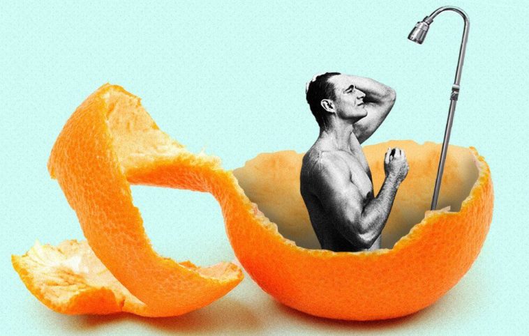 Why eat an orange in the shower?