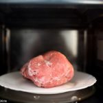 Why is defrosting meat in microwave bad?