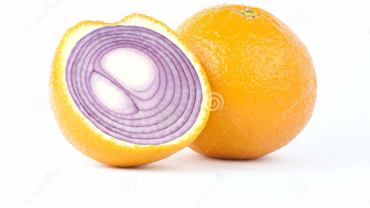 Why is my yellow onion purple inside?