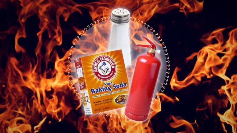 Will baking soda put out a kitchen fire?