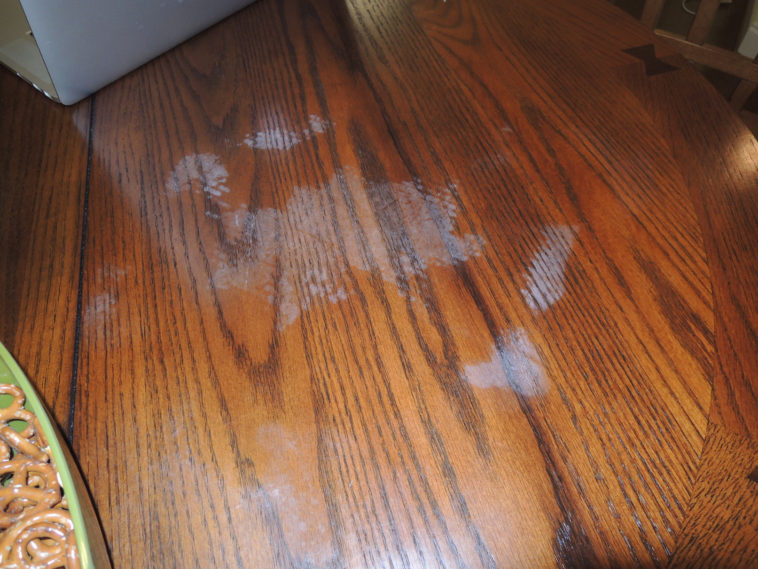 White Spots From Wood Table With Iron, Heat Spot On Wood Table