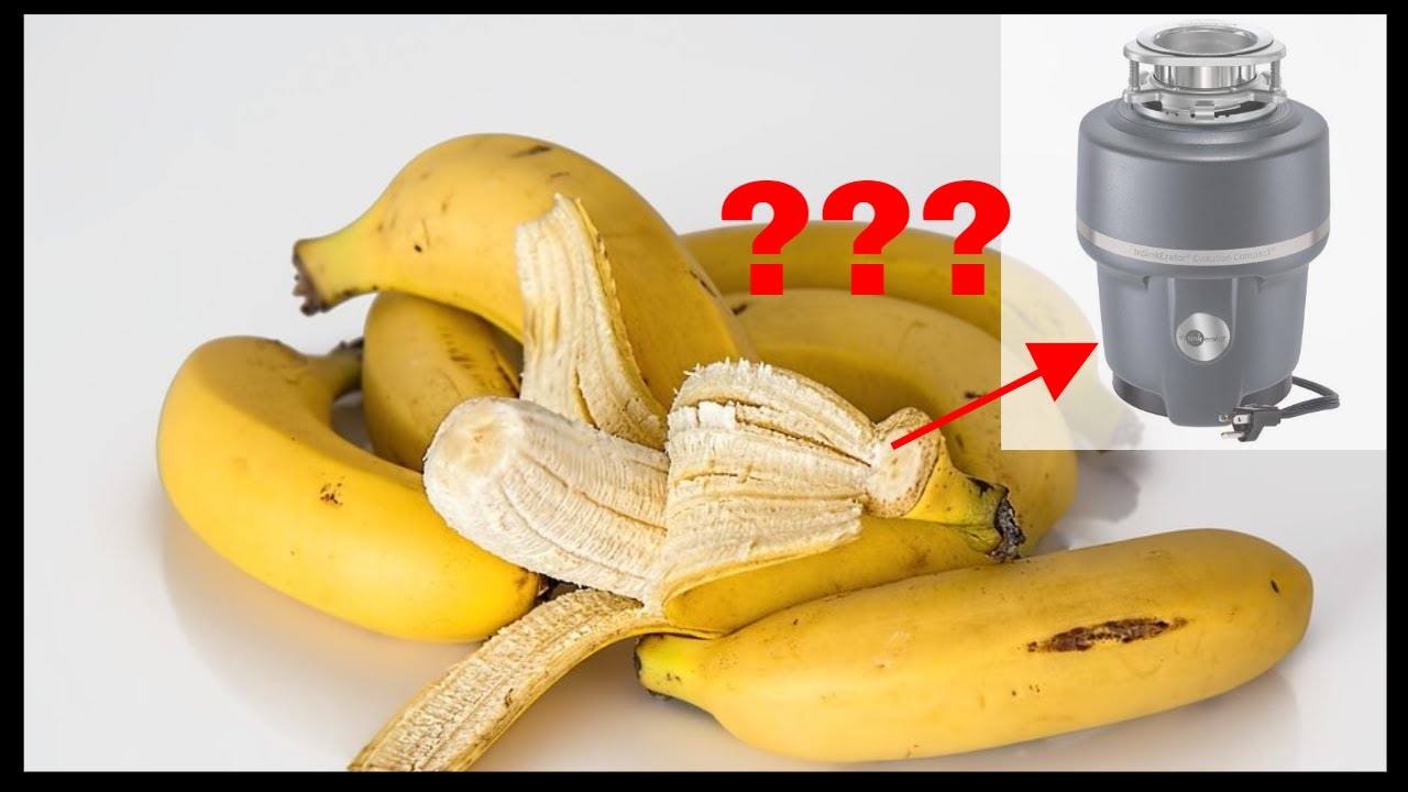 Can banana peels go in garbage disposal?