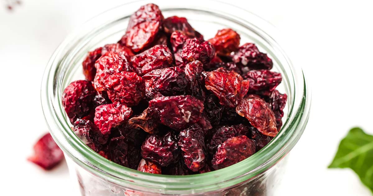 Is there a lot of sugar in dried cranberries?