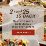 Are there any specials at Olive Garden?