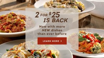 Are there any specials at Olive Garden?