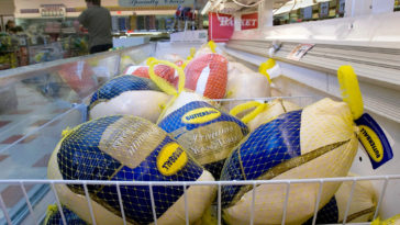 Are turkeys frozen in the store?