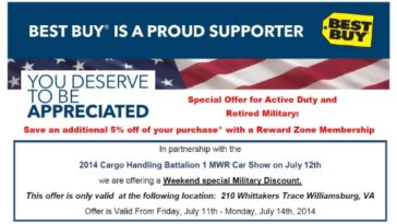 Does Best Buy give a military discount?