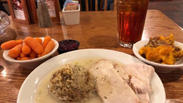 Does Cracker Barrel have turkey and dressing on Thursdays?