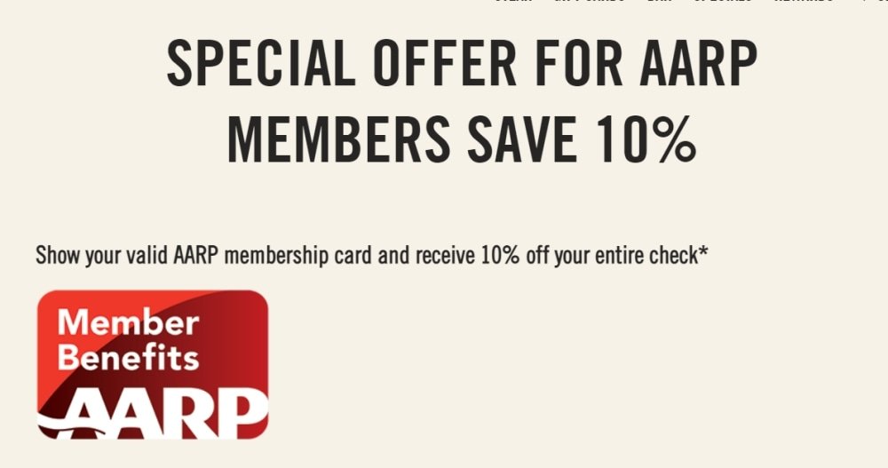 Does McDonald's give AARP discounts?