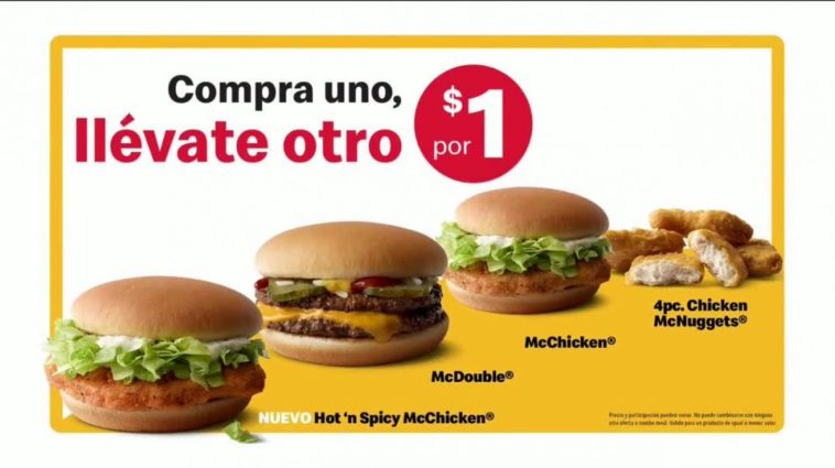 Does Mcdonalds have buy one get one for $1?
