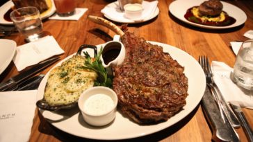 How big is Ruth's Chris cowboy ribeye?