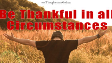 How can I be thankful to God in all circumstances?