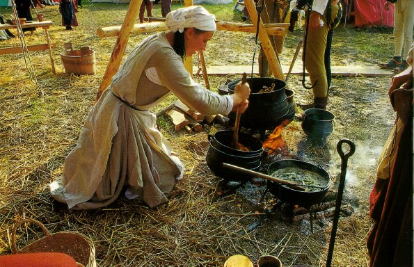How did pilgrims cook their food?