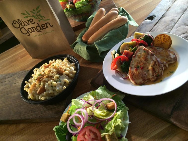 How do you get free food at Olive Garden?