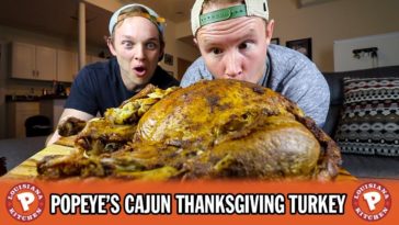 How long do you cook Popeyes Cajun turkey?