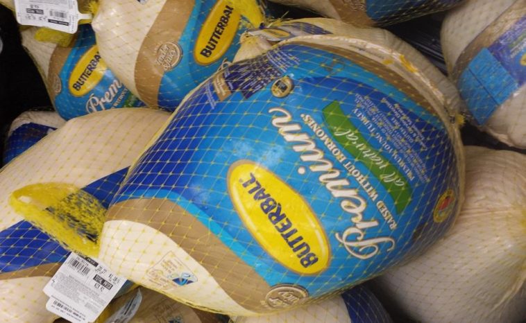 How much are turkeys per pound at Walmart?