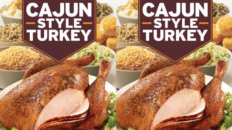 How much does a Cajun turkey cost from Popeyes?