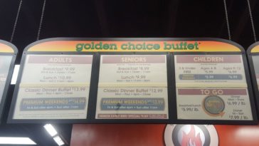 How much does a buffet cost?