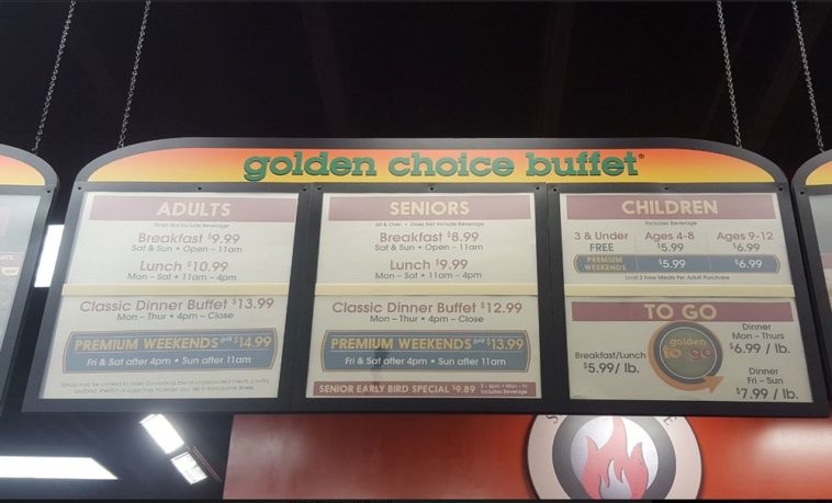 How much does a buffet cost?