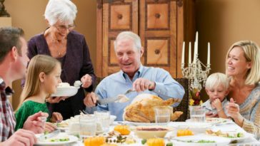 How much does the average family spend on Thanksgiving dinner?