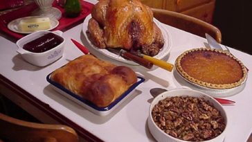 How much does the average person eat during Thanksgiving?