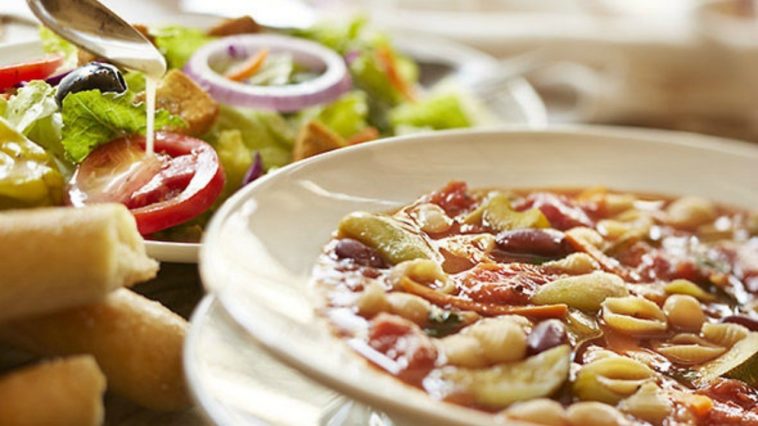 How much is Olive Garden unlimited soup and salad?