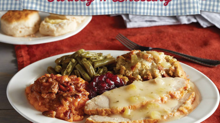 How much is a Thanksgiving dinner at Cracker Barrel?