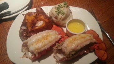 How much is lobster tail at Outback?