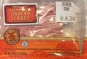 How much is organic ground turkey at Trader Joe's?