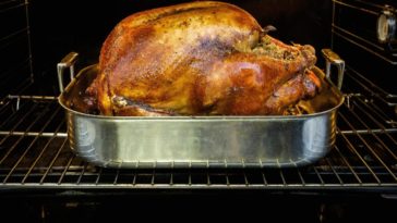How much is the turkey cooked?