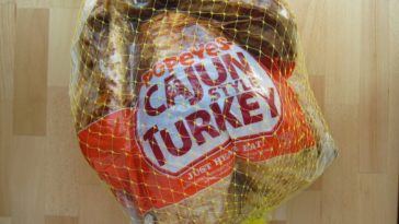 Is Popeyes Cajun Turkey frozen?