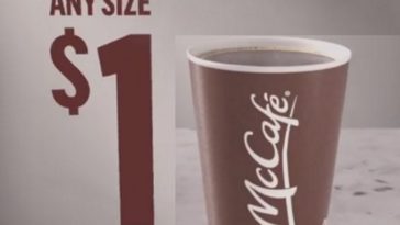 Is mcdonalds coffee $1?