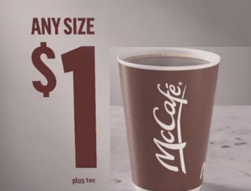 Is mcdonalds coffee $1?