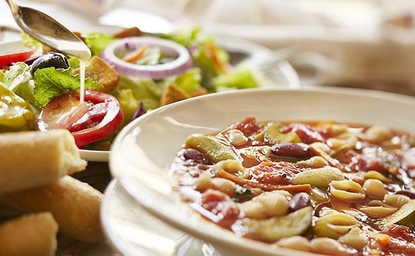 Is soup Unlimited at Olive Garden with entree? - Foodly