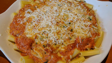 Is the Five cheese Ziti al Forno at Olive Garden vegetarian?