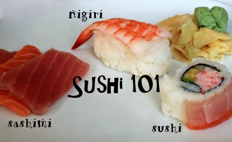 What are the 3 types of sushi?