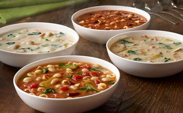 What are the four soups at Olive Garden? - Foodly