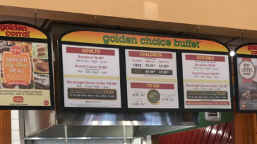 What are the prices for Golden Corral?