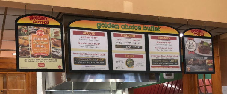 What are the prices for Golden Corral?